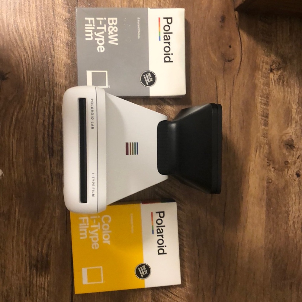 Polaroid Lab printer from phone with 2 packets of unopened film